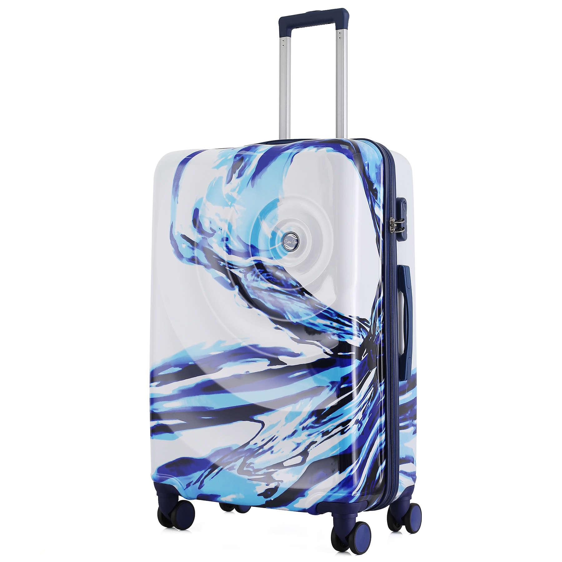 Чемодан SEMI LINE 28" L White/Blue Print (T5653-3)