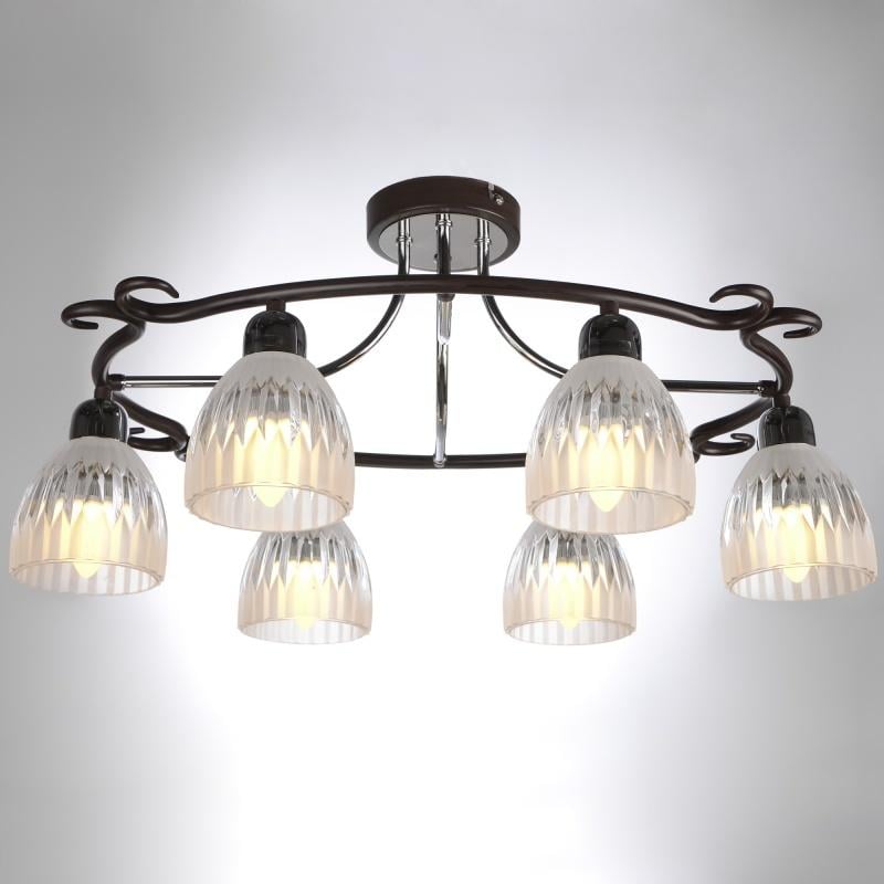 Люстра потолочная Brille LK-288S/6 E14 на 6 плафонов