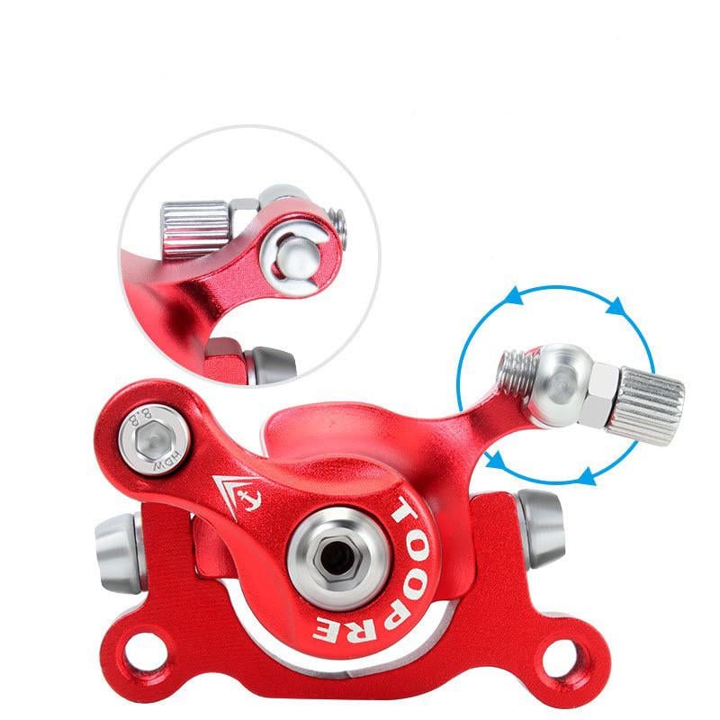 Тормозная машинка дисковая вело Toopre правосторонняя для дисков 120 мм 140 мм 160 мм суппорт колодки адаптер монтажные винты - фото 2