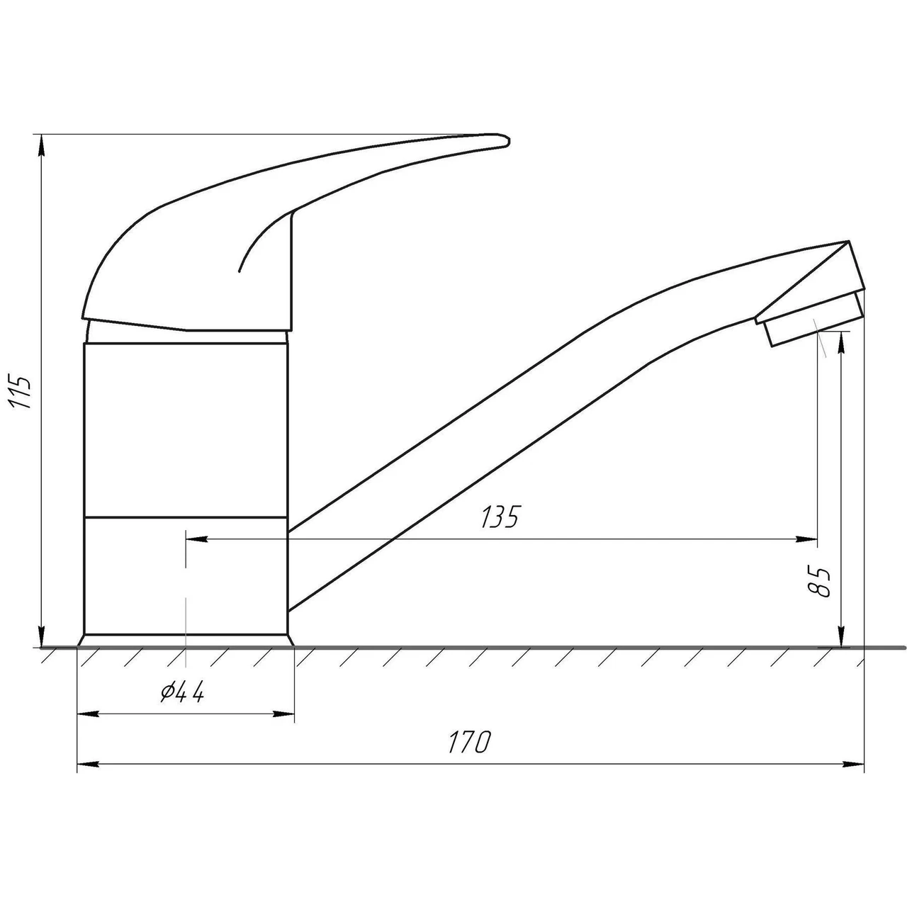 Смеситель для умывальника EcoMix ELIT EM-N-103M (1000000684) - фото 5 Смеситель для умывальника EcoMix ELIT EM-N-103M (1000000684) - фото 5