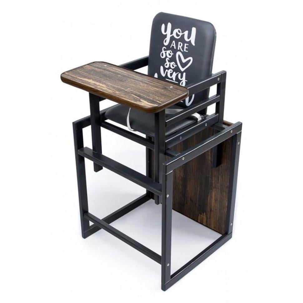 Стульчик для кормления трансформер Bambi 2в1 Graphite Мангровый трансформер