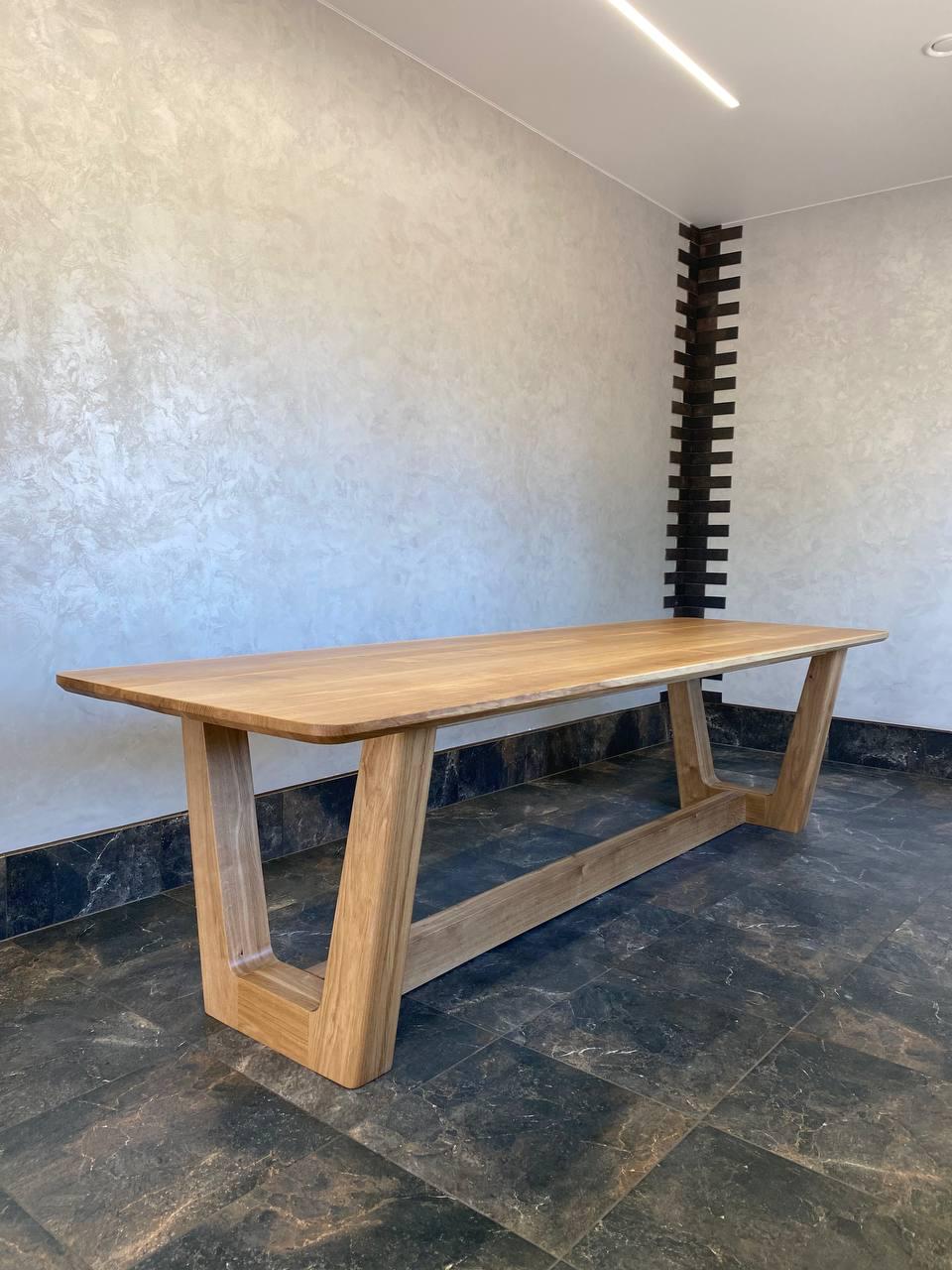 Обідній стіл Garz з масиву дуба 300х90х48 см - фото 5 Обідній стіл Garz з масиву дуба 300х90х48 см - фото 5