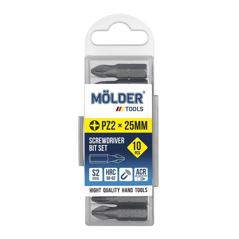 Набор бит Molder PZ2x25мм 10 шт. (MT7122510)