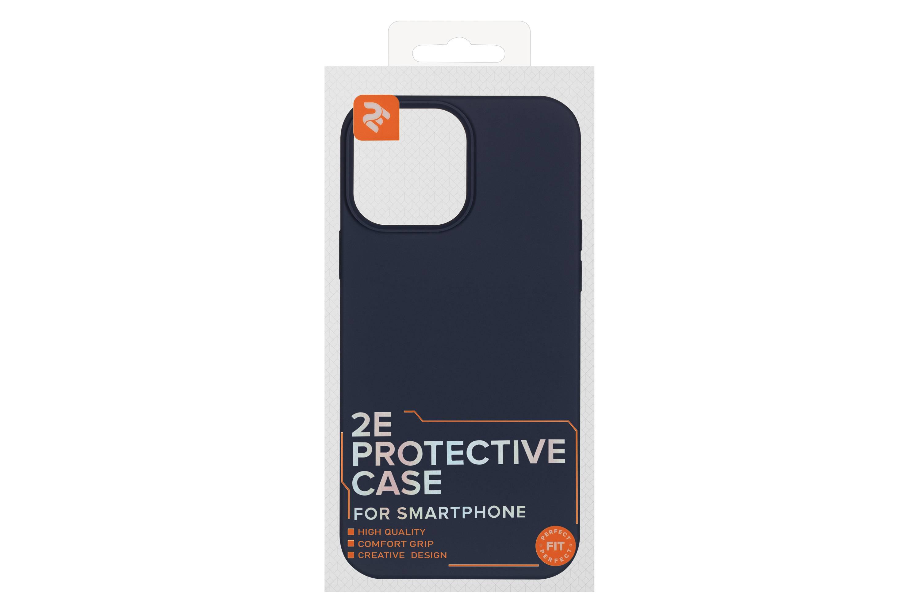 Чохол-бампер для телефона 2E Basic Liquid Silicone iPhone 14 Pro Max Midnight Blue (2E-IPH-14PRM-OCLS-MB) - фото 3