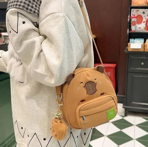 Сумка барсетка капибара Коричневый (2644909646) - фото 5 Сумка барсетка капибара Коричневый (2644909646) - фото 5