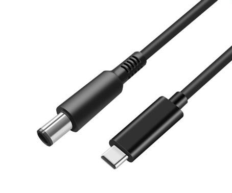 Кабель питания для зарядки ноутбука от повербанка HP USB Type-C 65W DC 7,4х5,0х0,6 - фото 2