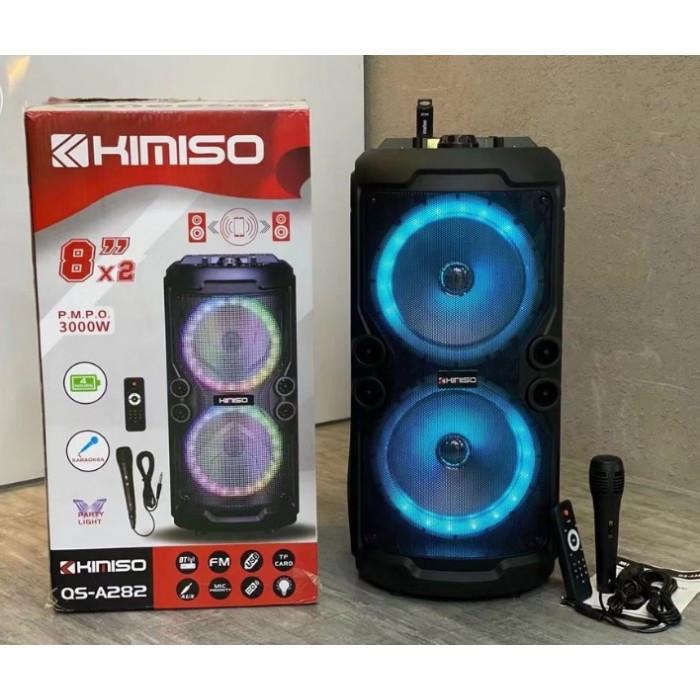 Колонка KIMISO QS-A282 8" BASSх2/3000W с микрофоном (Col-045) - фото 3