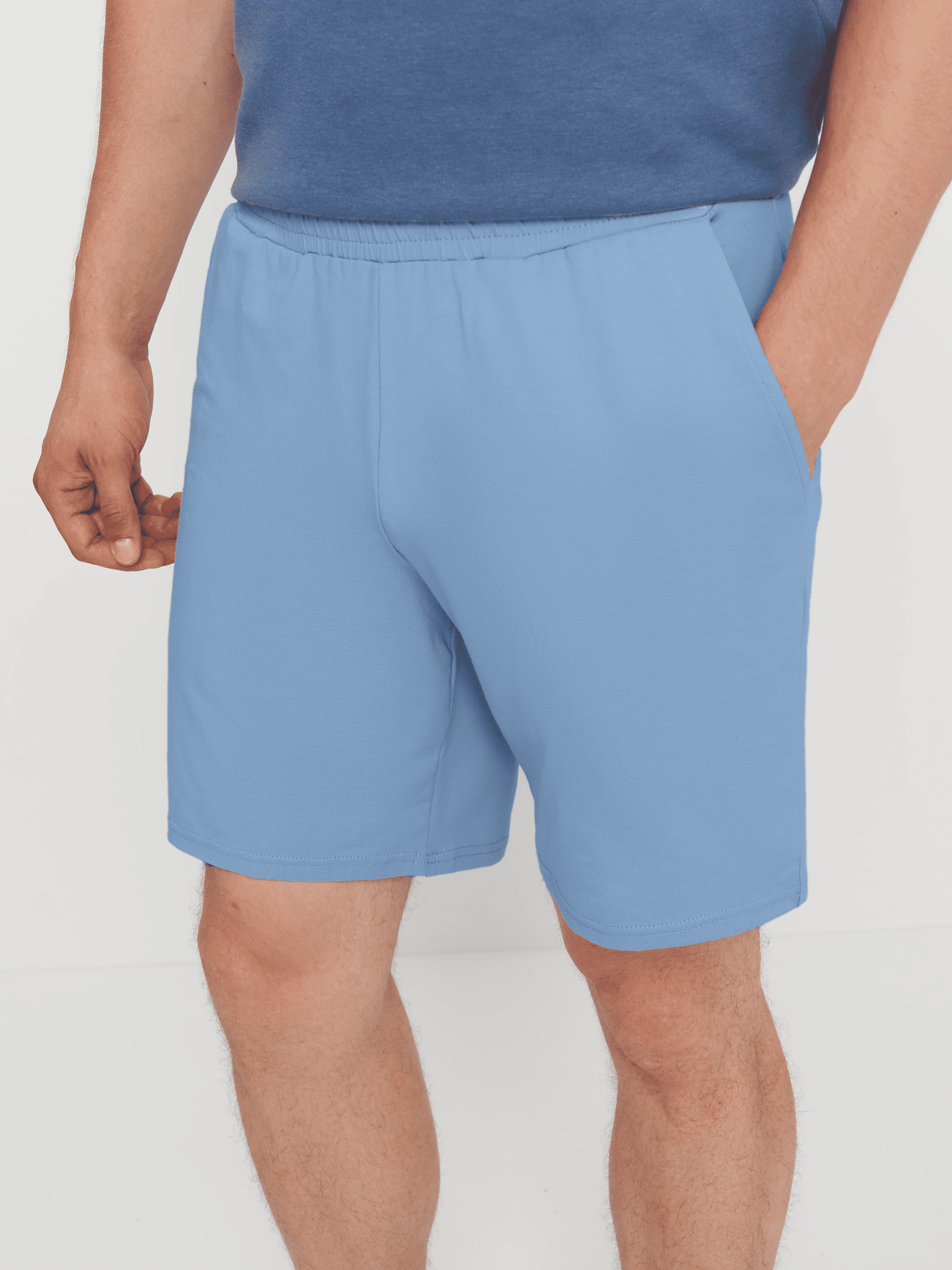 Шорти чоловічі легкі ROZA 211080 2XL Сіро-блакитний (4824005733468) - фото 4