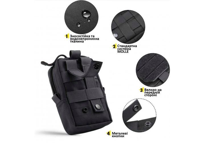 Итог-органайзер для телефона/документов и личных вещей MOLLE Койот (EF-0904-C) - фото 6 Итог-органайзер для телефона/документов и личных вещей MOLLE Койот (EF-0904-C) - фото 6