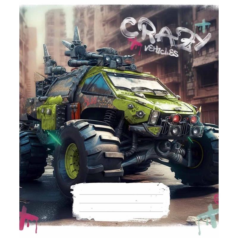 Зошит учнівський "Monster trucks" 048-3283L-1 у лінію 48 аркушів