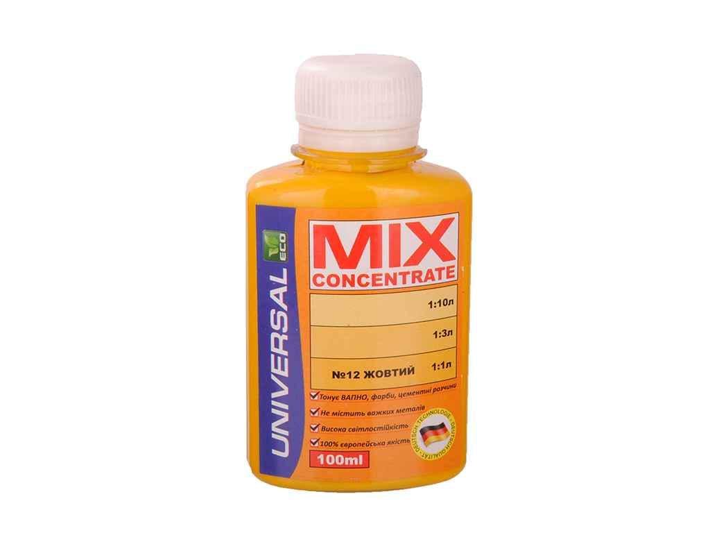 Колер-паста MIX CONCENTRATE універсальна 100 мл Жовтий (142582)
