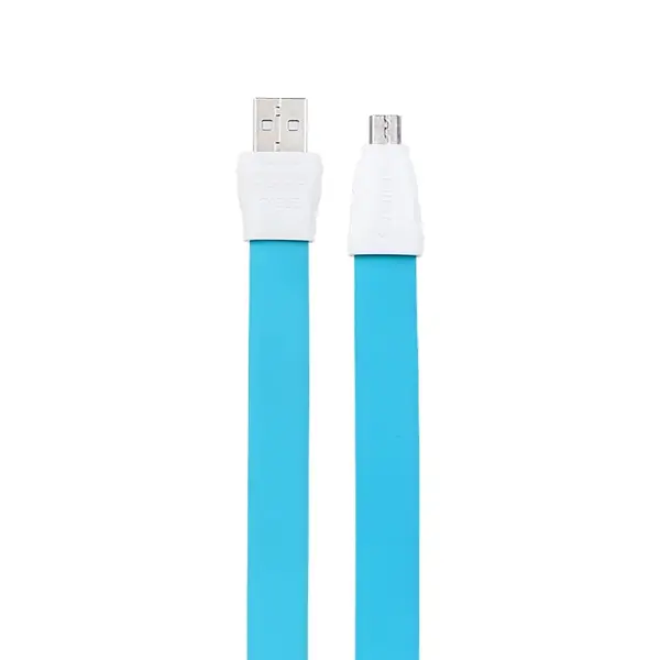 Кабель Remax RC-011m USB МicroUSB Flat Full Speed II 1 м Синий (6954851261667)