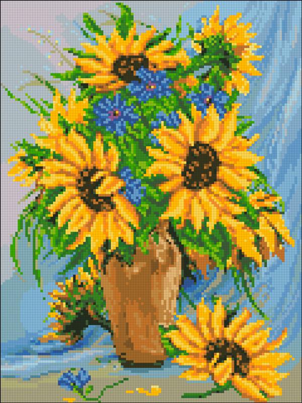 Алмазная мозаика Солнечный букет 30х40 см (АМШ-253)