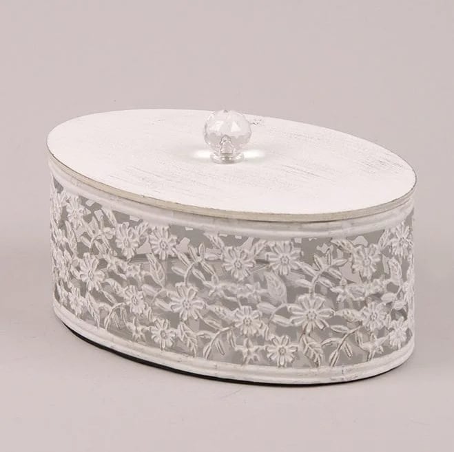 Шкатулка декоративная Flora Белый (26215)