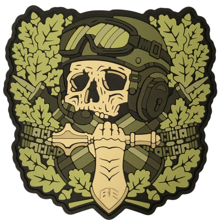 Патч Призрачный танкист Олива (PATCH-0334)