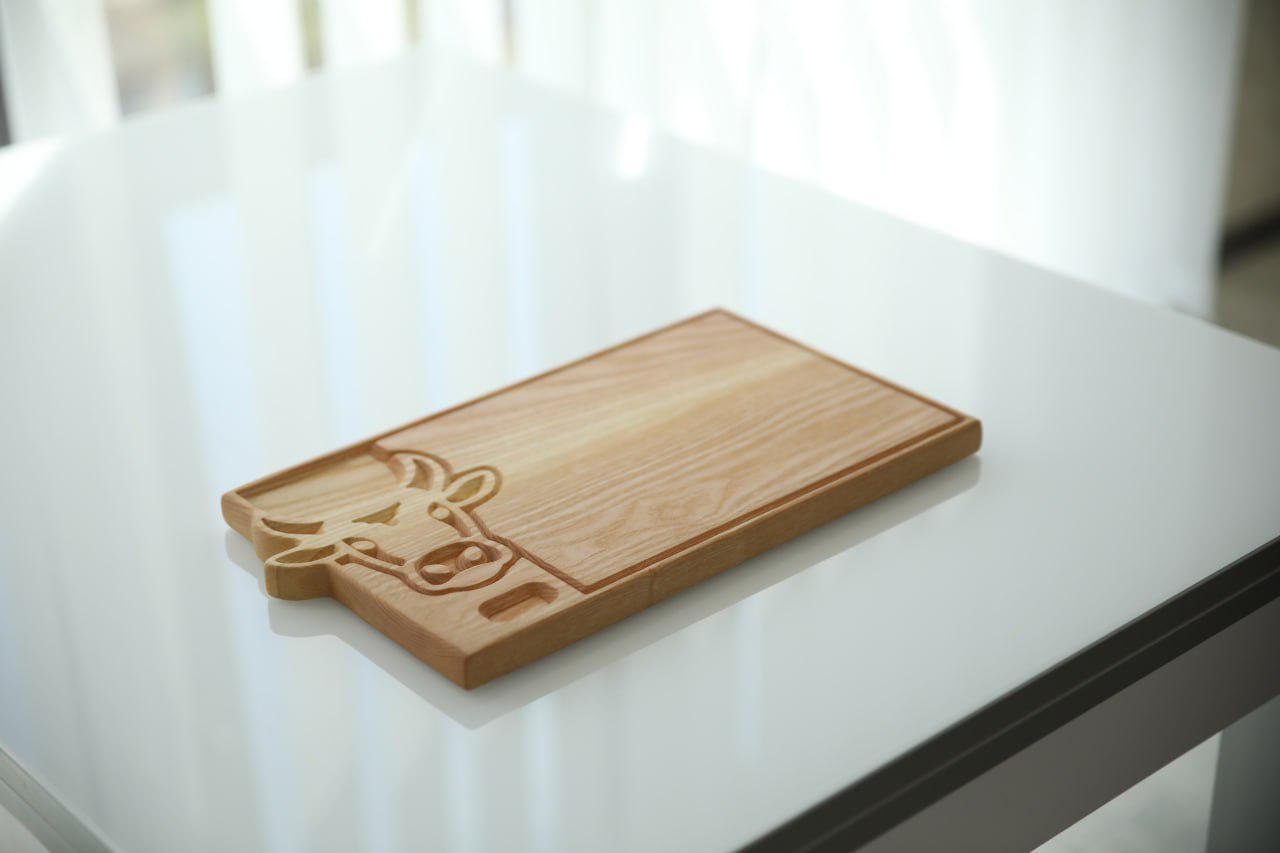 Деревянная дощечка Бык прямоугольная Ясень 35х20х2см (WDK-44.1) - фото 7 Деревянная дощечка Бык прямоугольная Ясень 35х20х2см (WDK-44.1) - фото 7