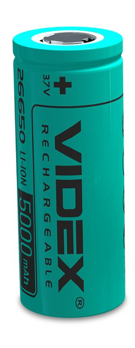 Акумулятор літій-іонний Videx 26650 5000 mAh (55200)