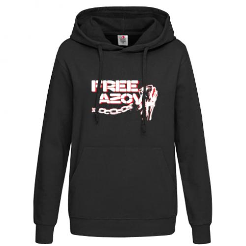Худі жіноче Free Azov sleeve chains L Чорний (18041084-2-205268-L)