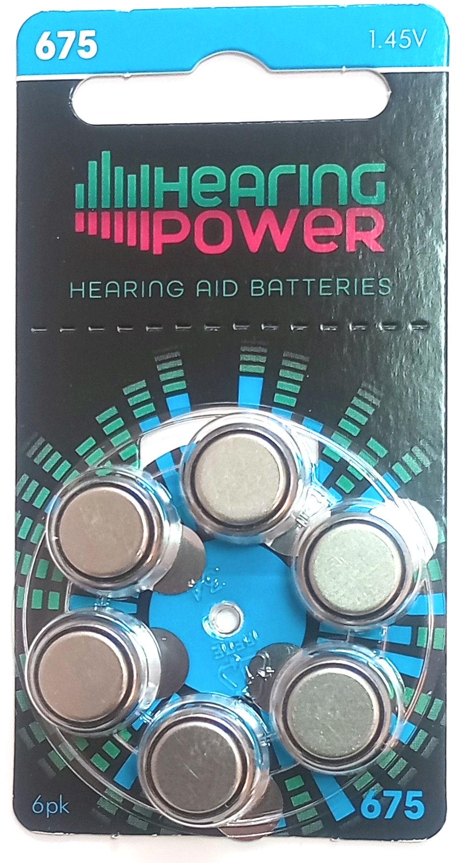 Батарейки Hearing Power №675 PR44 6 шт.