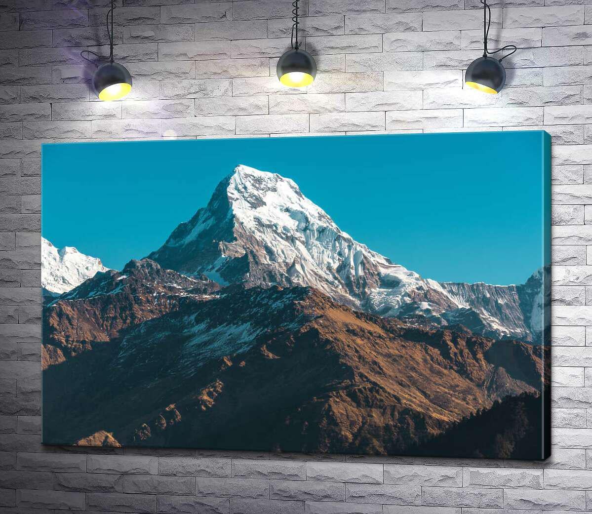 Картина ArtPoster Белый снег на острой вершине горы Модице (Moditse) 100x67 см Модуль №1 (003214)