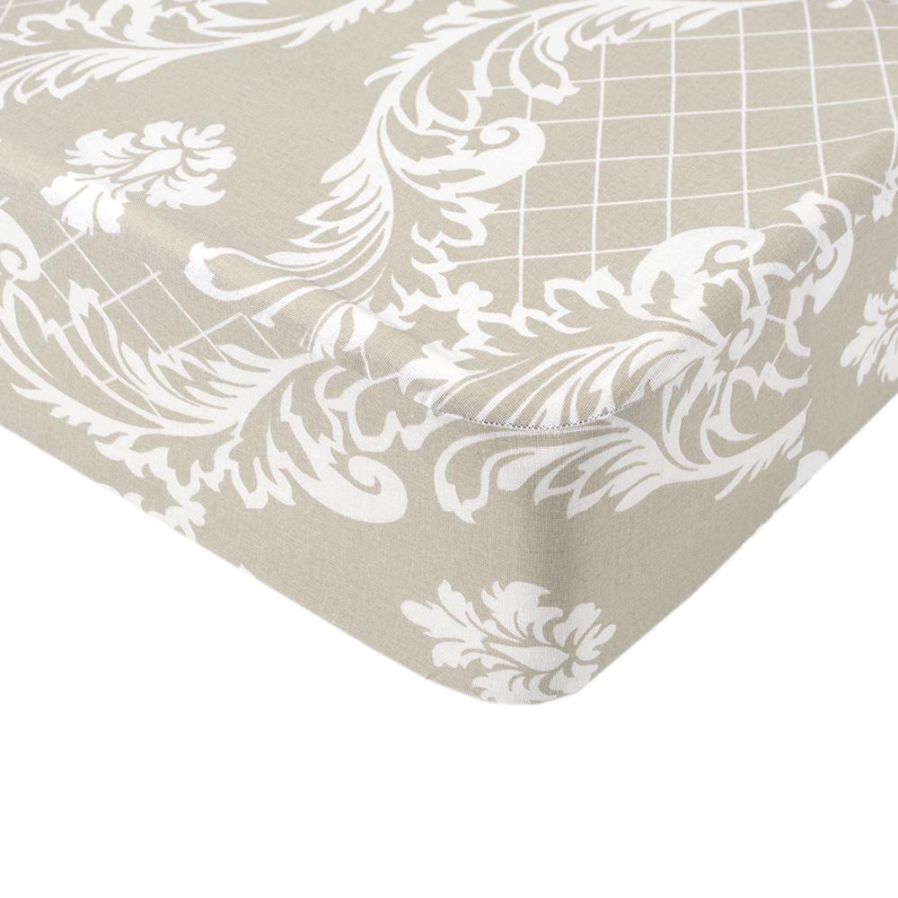 Простыня Iris Home Karla ранфорс на резинке 140х200+25 см (svt-2000022317474)