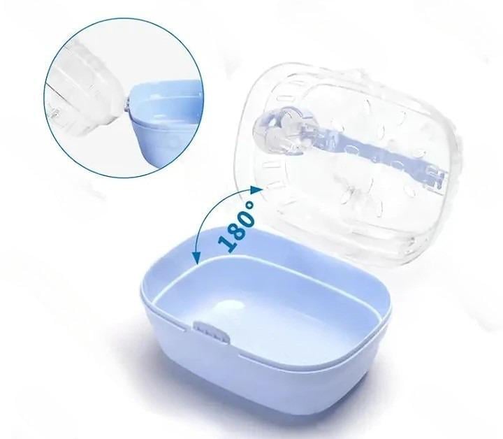 Переноска для хомяка с прозрачными стенками 20х16х14 см Синий (B40602K7E) - фото 3