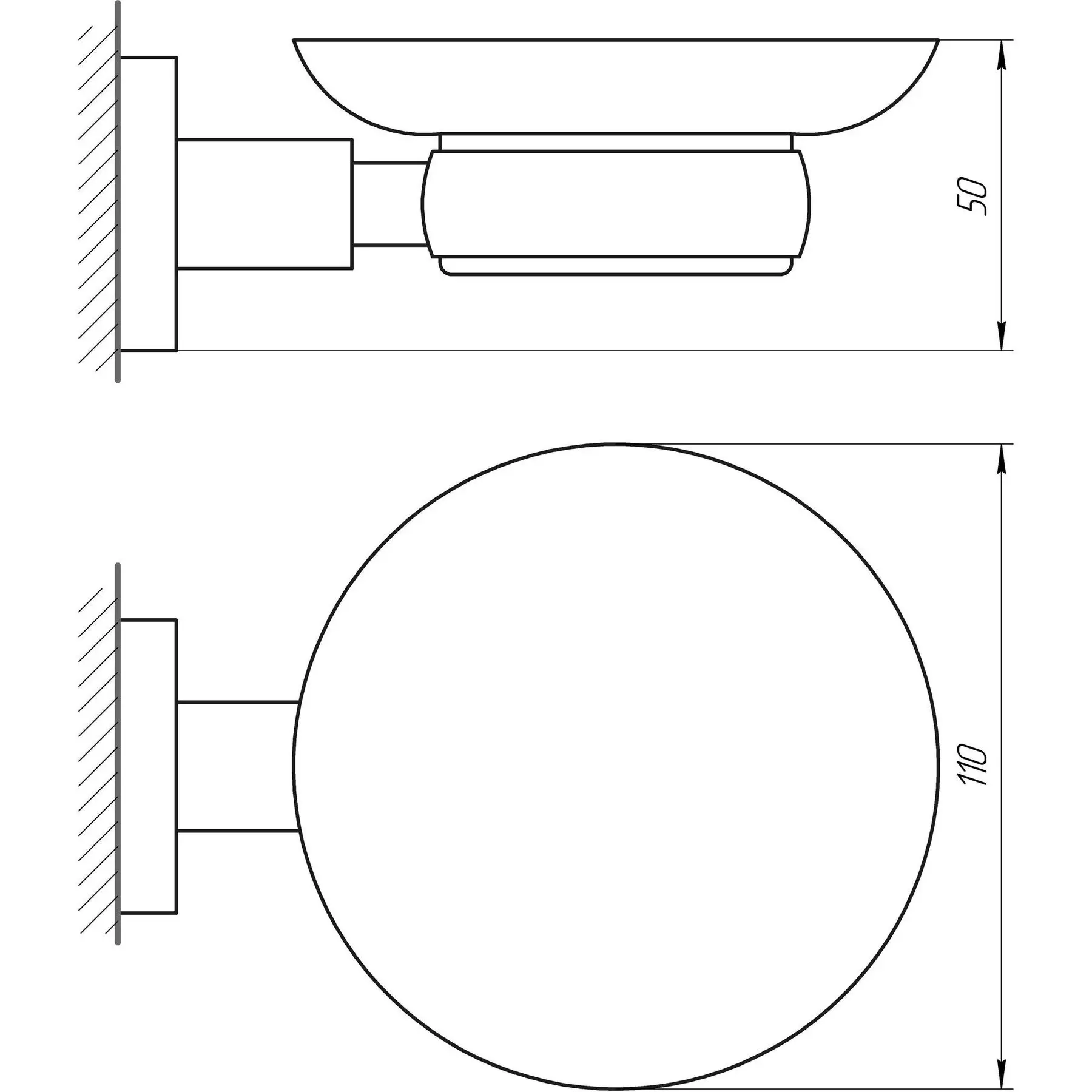 Мильниця Perfect Sanitary Appliances SP 8122 (GSR-000004571) - фото 2