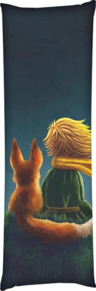 Подушка дакимакура Маленький Принц с лисой 40x100 см (13545689)