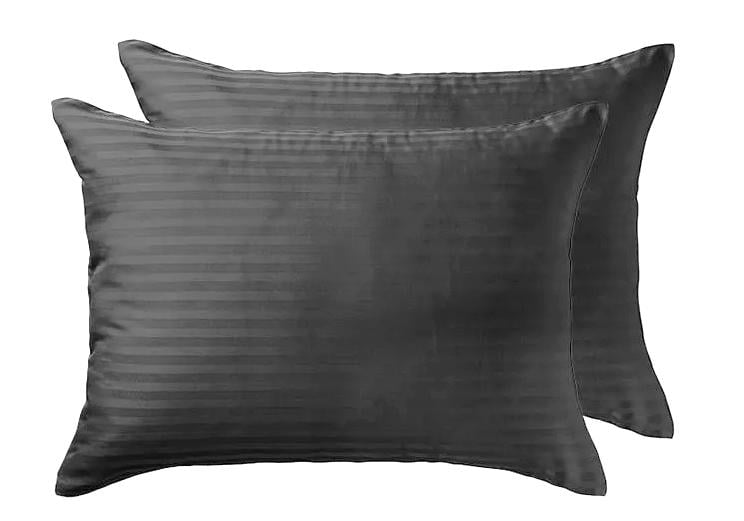 Набір наволочок Lighthouse Sateen Stripe 50х70 см 2 шт. Antracit