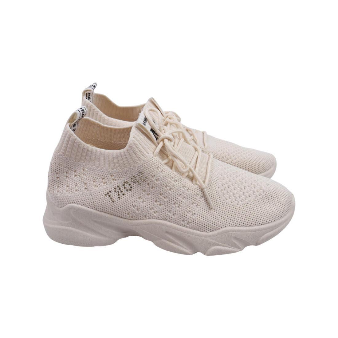 Кроссовки женские Li Fexpert из текстиля р. 40 Бежевый (945-22/23LK)