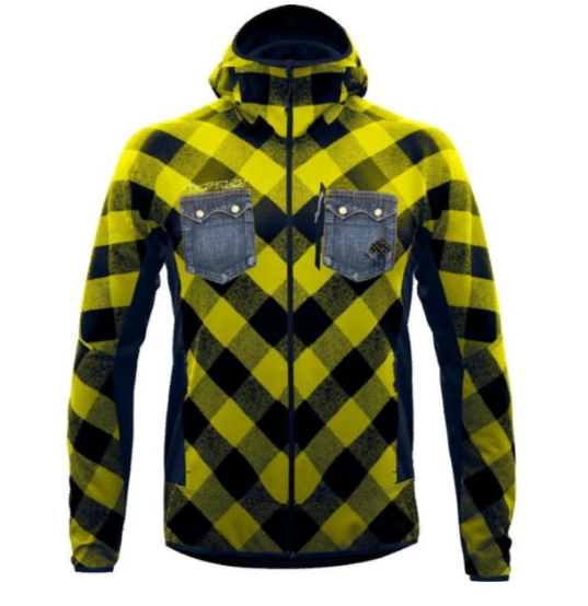 Мужская куртка с капюшоном Viper Man Print L Yellow Scottish
