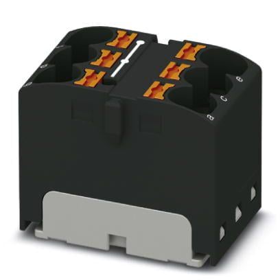 Розподільний блок Phoenix Contact PTFIX 6X4 BK 450В 32A Push-in Чорний (3273804)