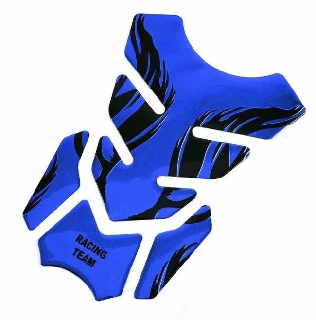 Защитная накладка на бак мотоцикла Tank Pad Синее пламя