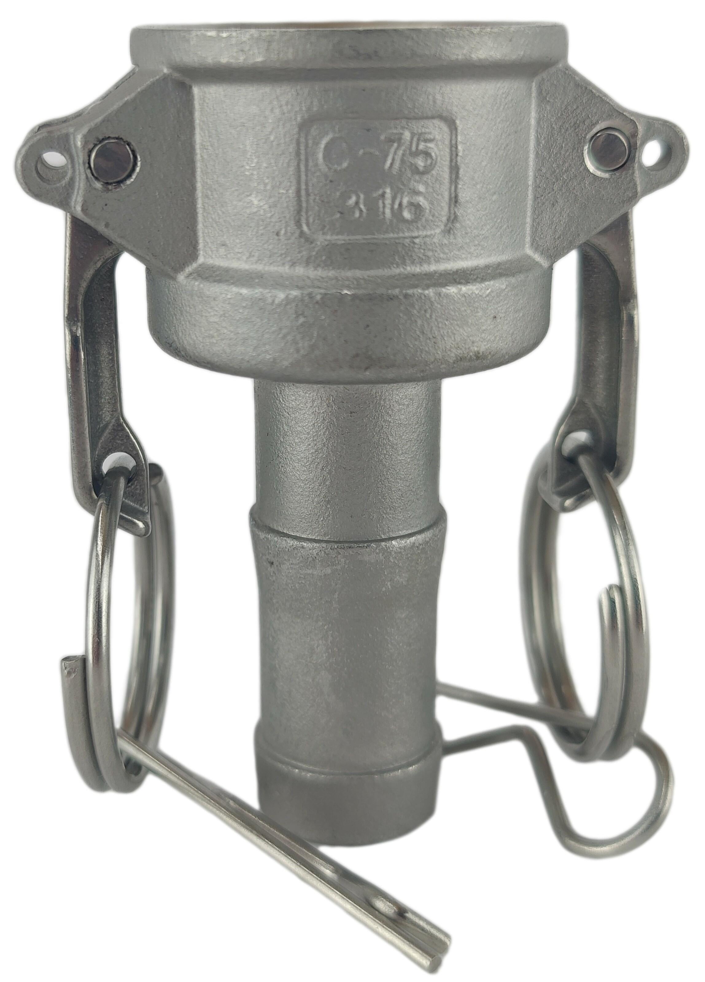 Муфта camlock под рукав 19 мм нержавеющая сталь C-075 3/4" (50222012)