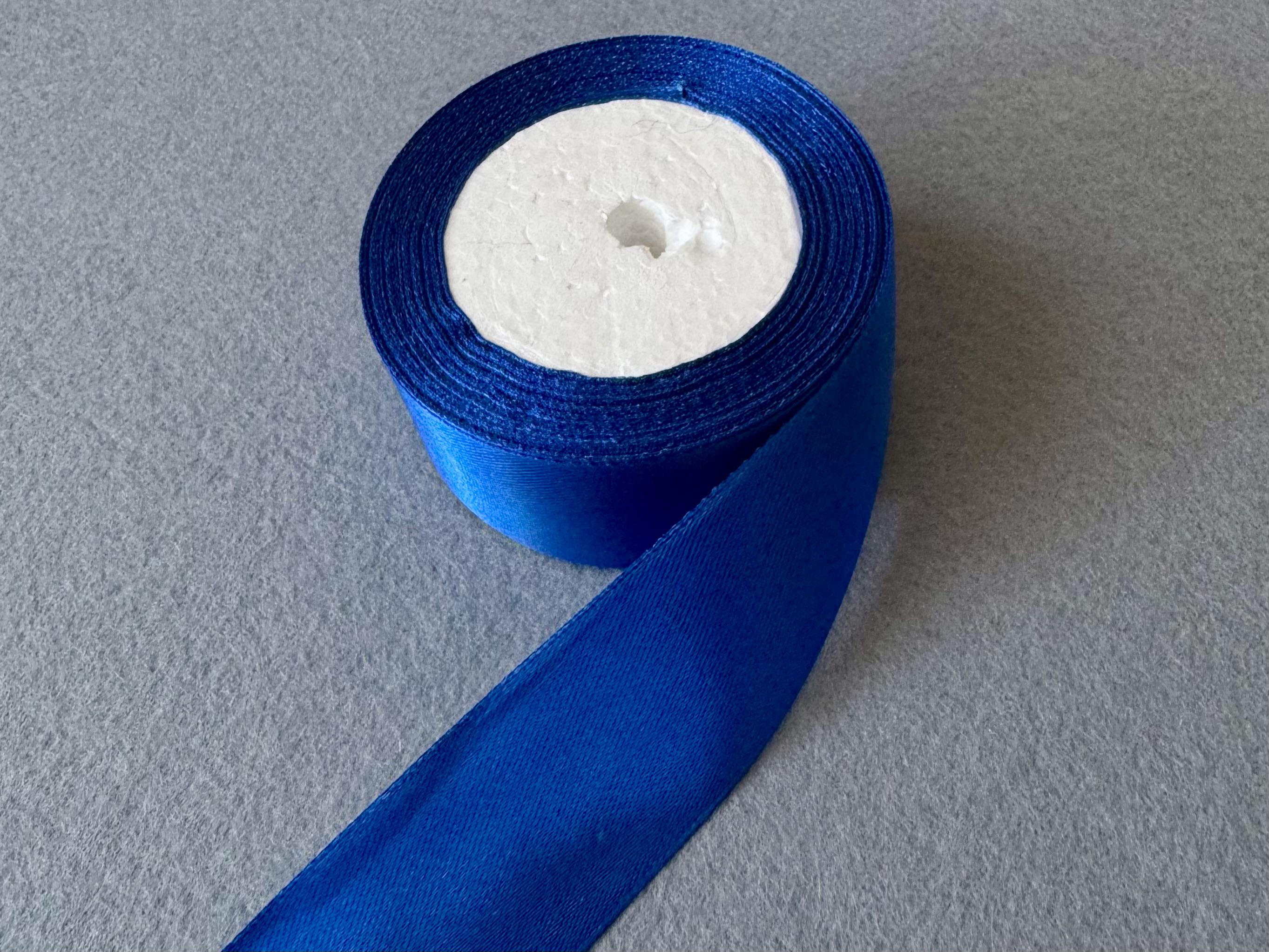 Лента атласная 4 см Голубой (22256)