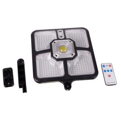 Фонарь уличный солнечный с пультом ДУ и датчиком движения 220 LED/15 COB IP65 Черный (2987366215)