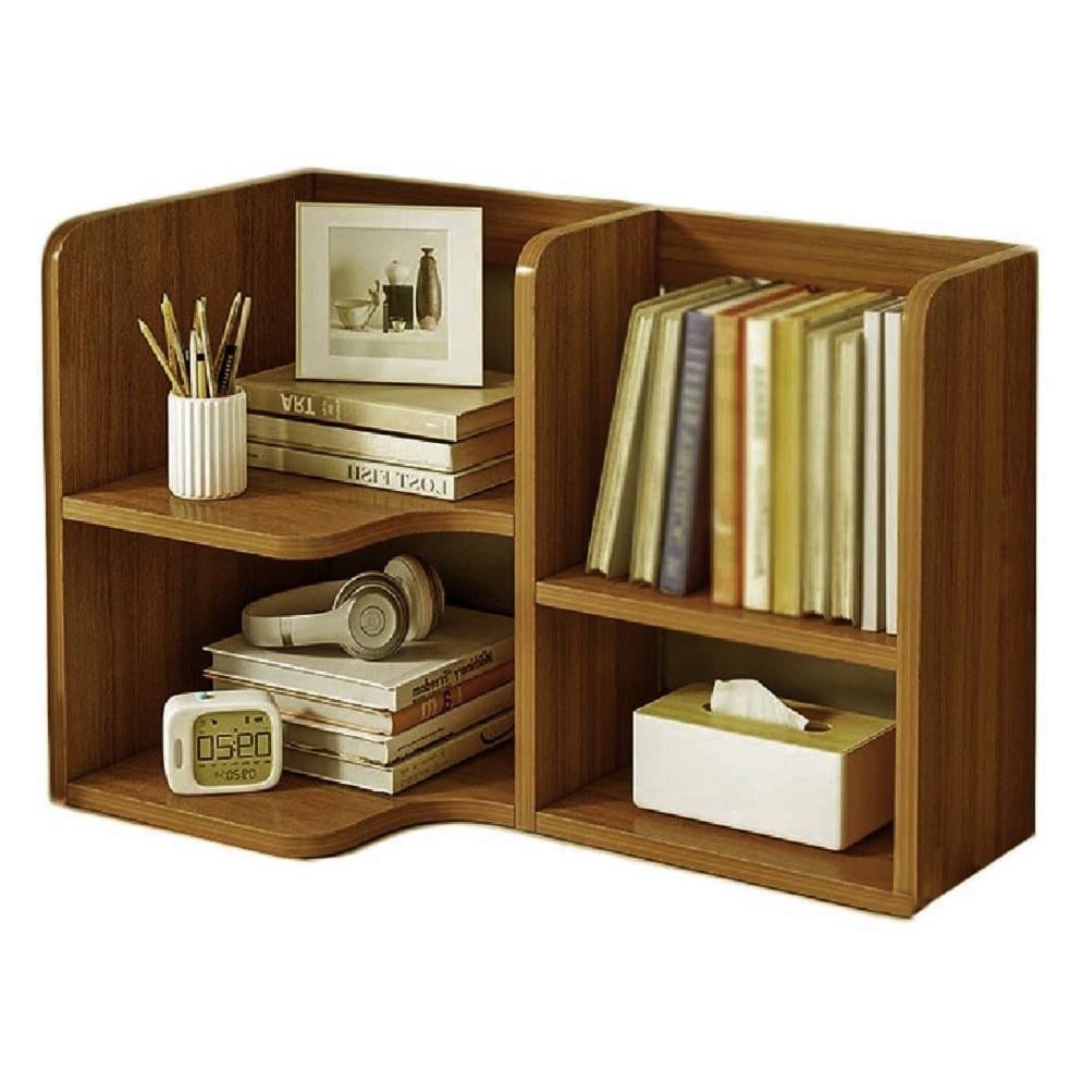 Полка-надстройка настольная из дерева Альмор сиена (АКД-013805)