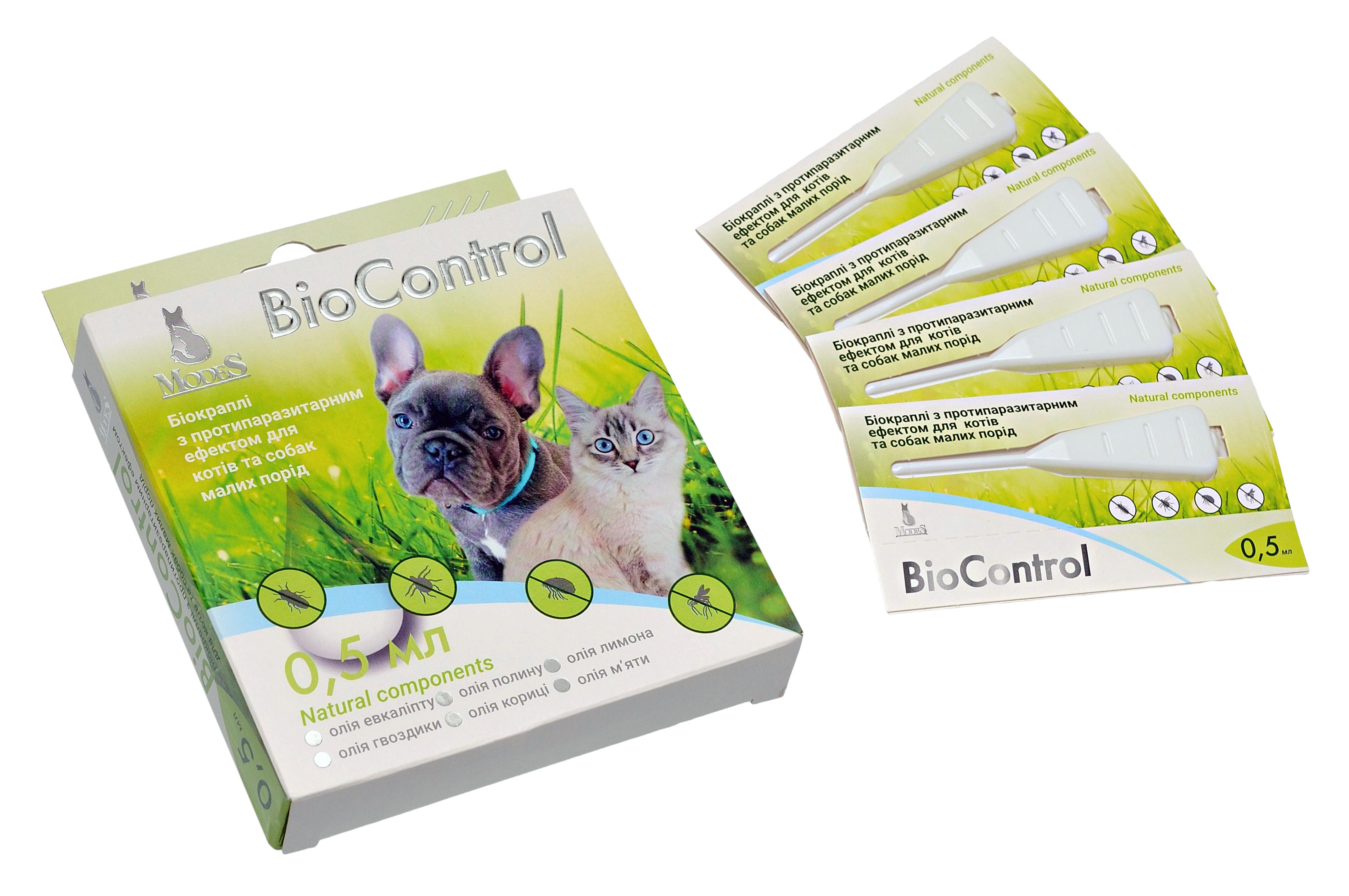 Біокраплі ModeS BioControl з протипаразитарним ефектом для котів/собак малих порід 0,5 мл (27850341) - фото 3 Біокраплі ModeS BioControl з протипаразитарним ефектом для котів/собак малих порід 0,5 мл (27850341) - фото 3