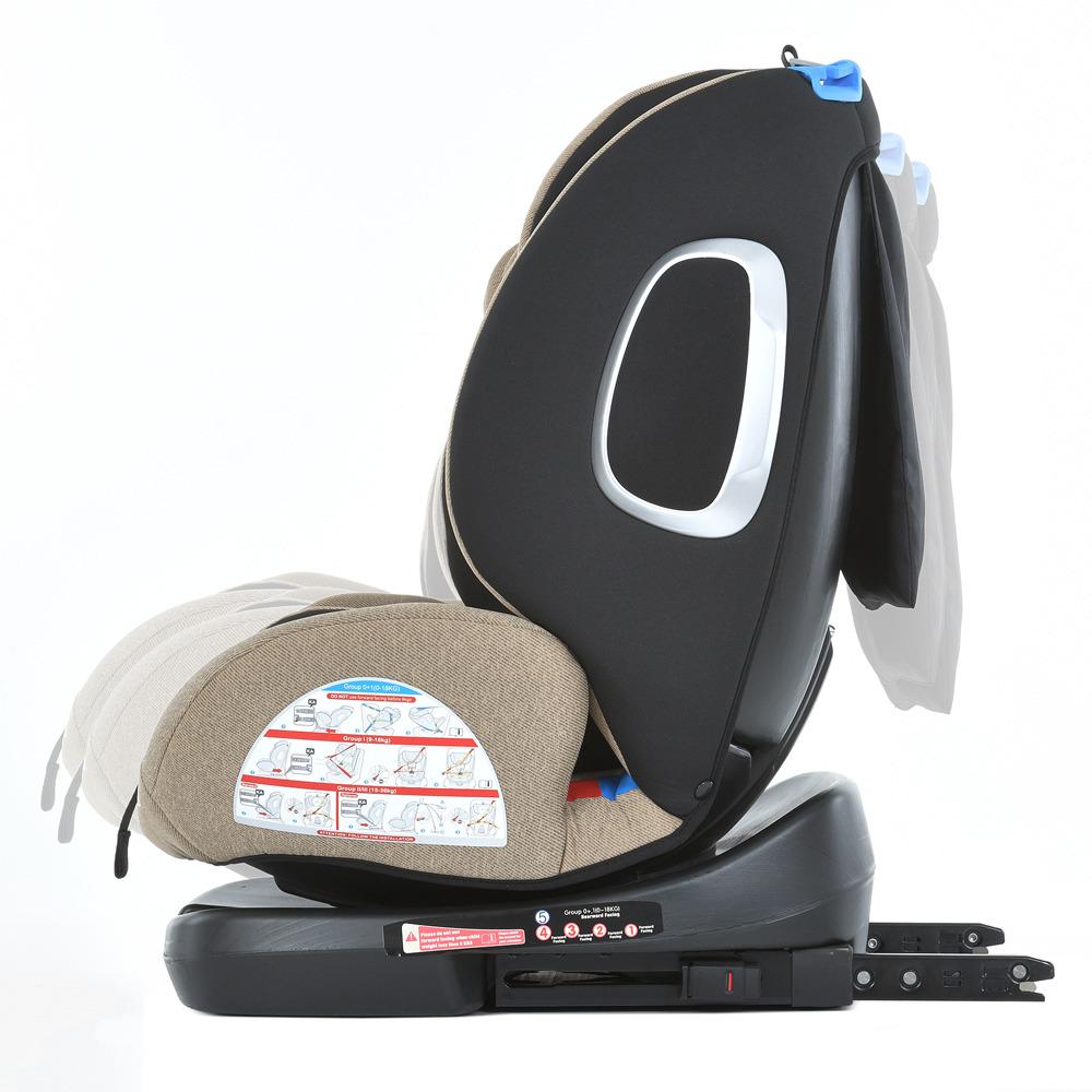 Автокресло детское El Camino Royal ME 1079 ABSOLUTE группа 0+1/2/3 360 град isofix лен Beige (6903317585816) - фото 2 Автокресло детское El Camino Royal ME 1079 ABSOLUTE группа 0+1/2/3 360 град isofix лен Beige (6903317585816) - фото 2