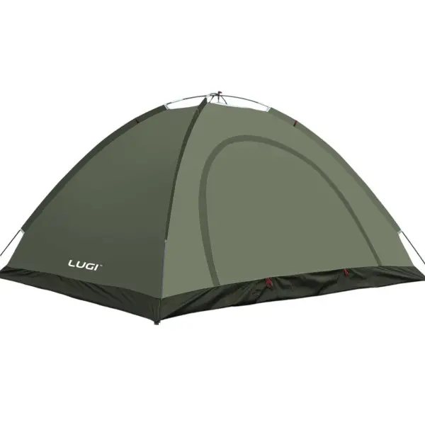 Намет двомісний LU-025GR кемпінговий туристичний для риболовлі 200x150x120 см Хакі (7467) - фото 2