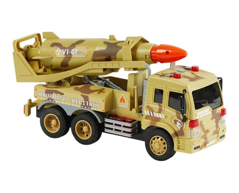 Спецтехника детская Launcher инерция/звук/с подсветкой/ракетная установка Camouflage (136819)