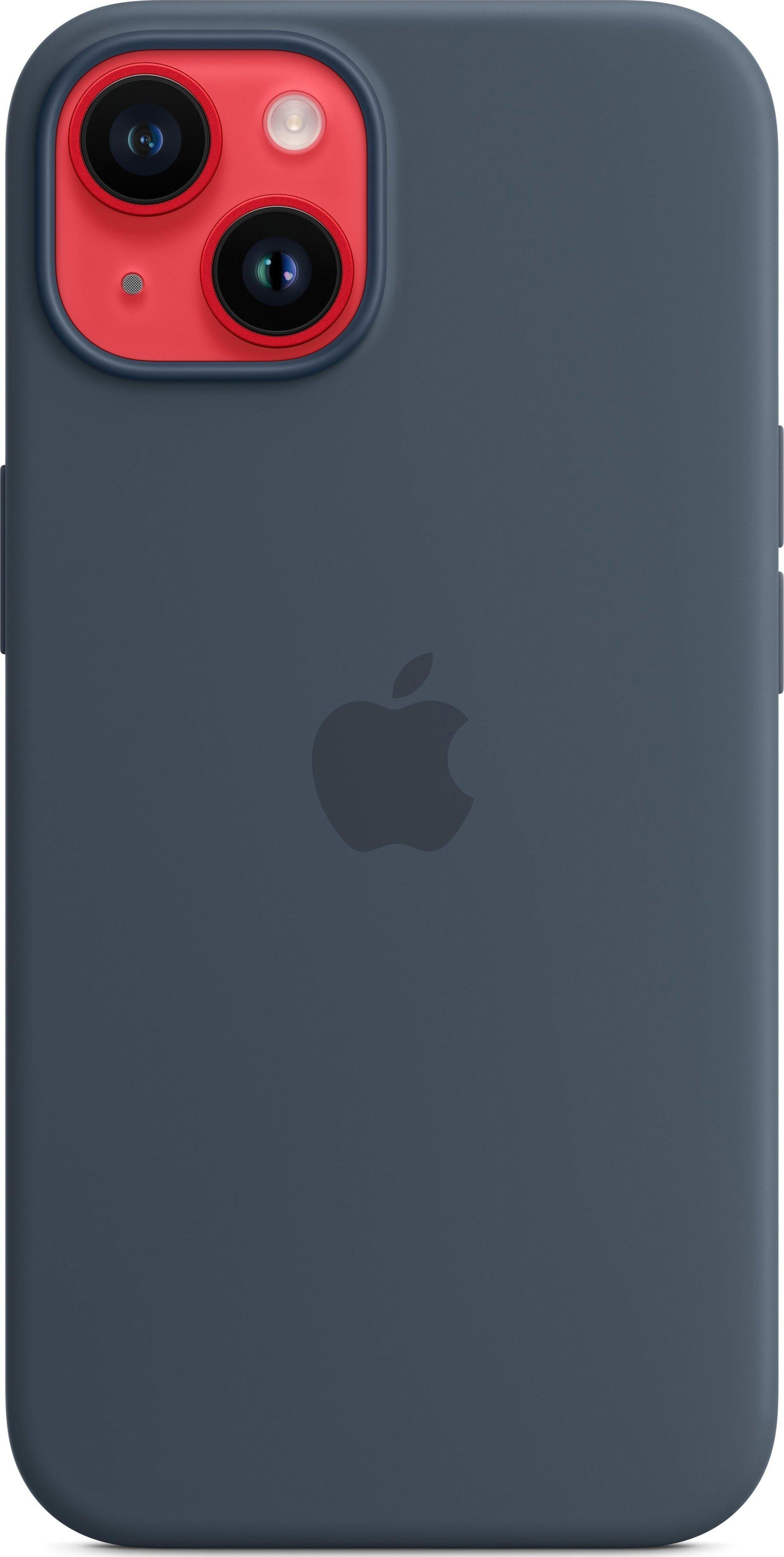 Чехол силиконовый Silicone Case MPT53ZE/AMagSafe для Apple Iphone 14 Plus/15 Plus Storm Blue
