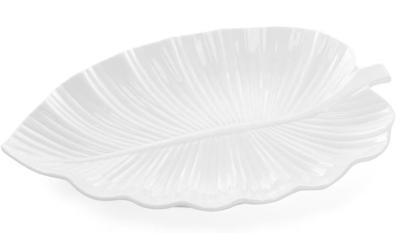 Набор блюд White City Лист 30 см фарфор Белый (BD-988-112-2)