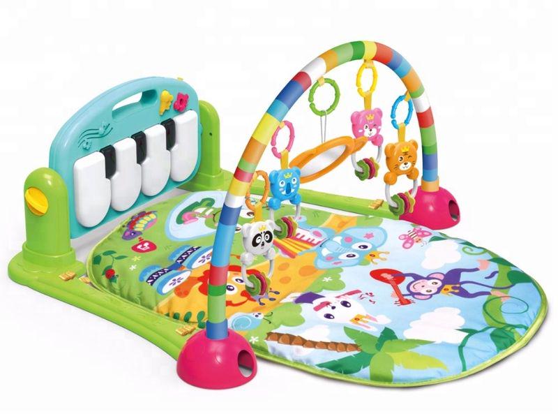 Развивающий детский коврик Huanger голубой пианино 71х47 см