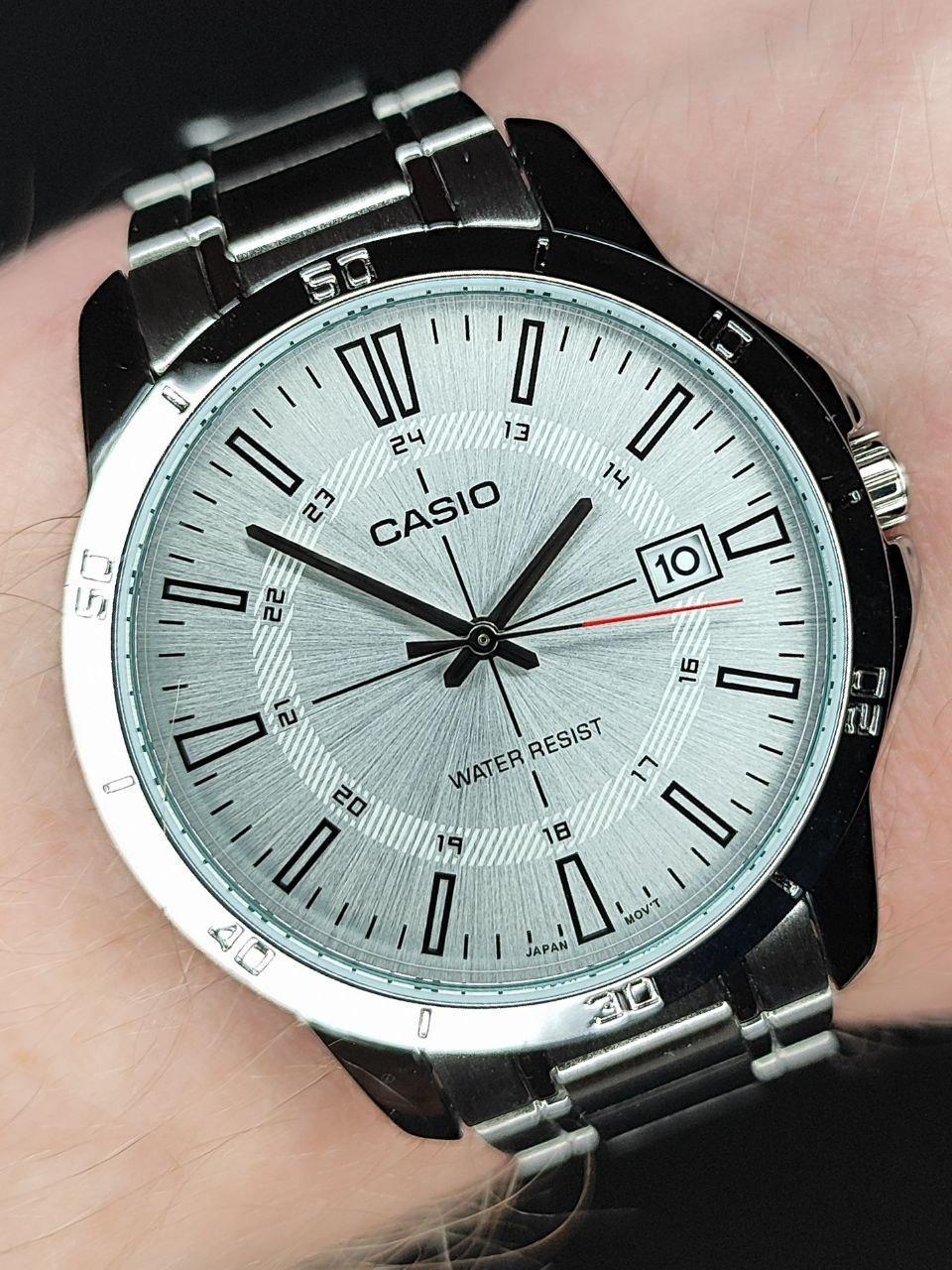 Наручные часы мужские Casio MTP-V004D-7C Timeless Collection Белый (2668163849)