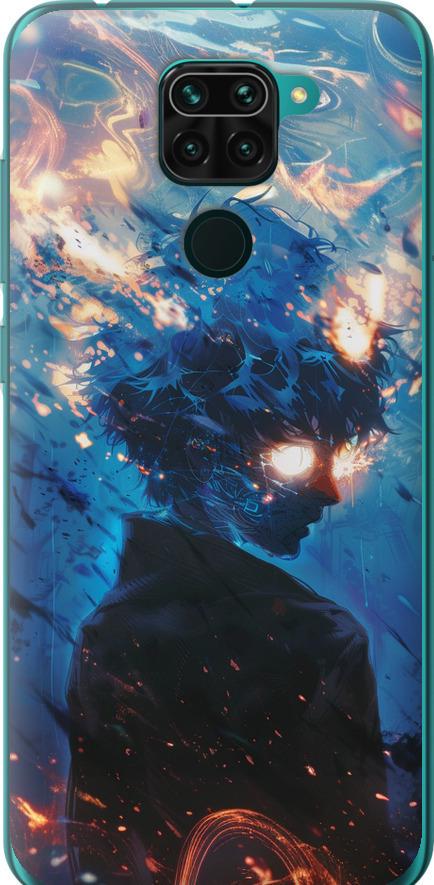 Чехол на Xiaomi Redmi Note 9 Сатору Годжо (6129t-2017-42517)
