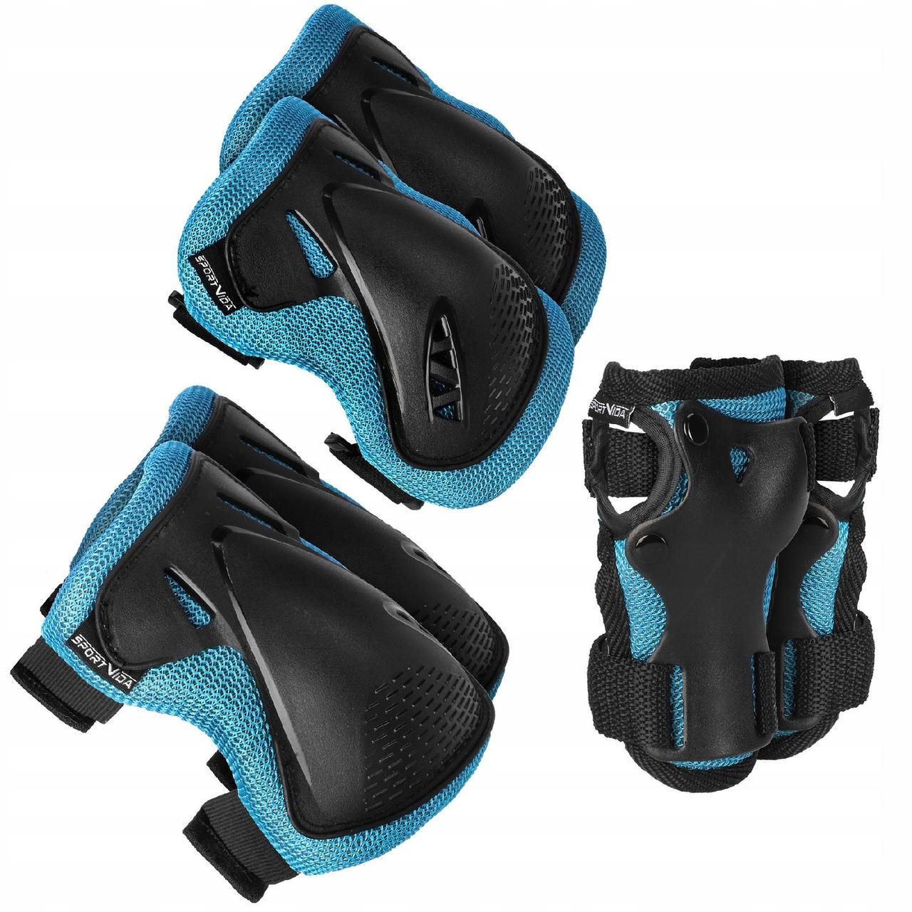 Комплект защитный SportVida SV-KY0005-S 3в1 S Blue/Black