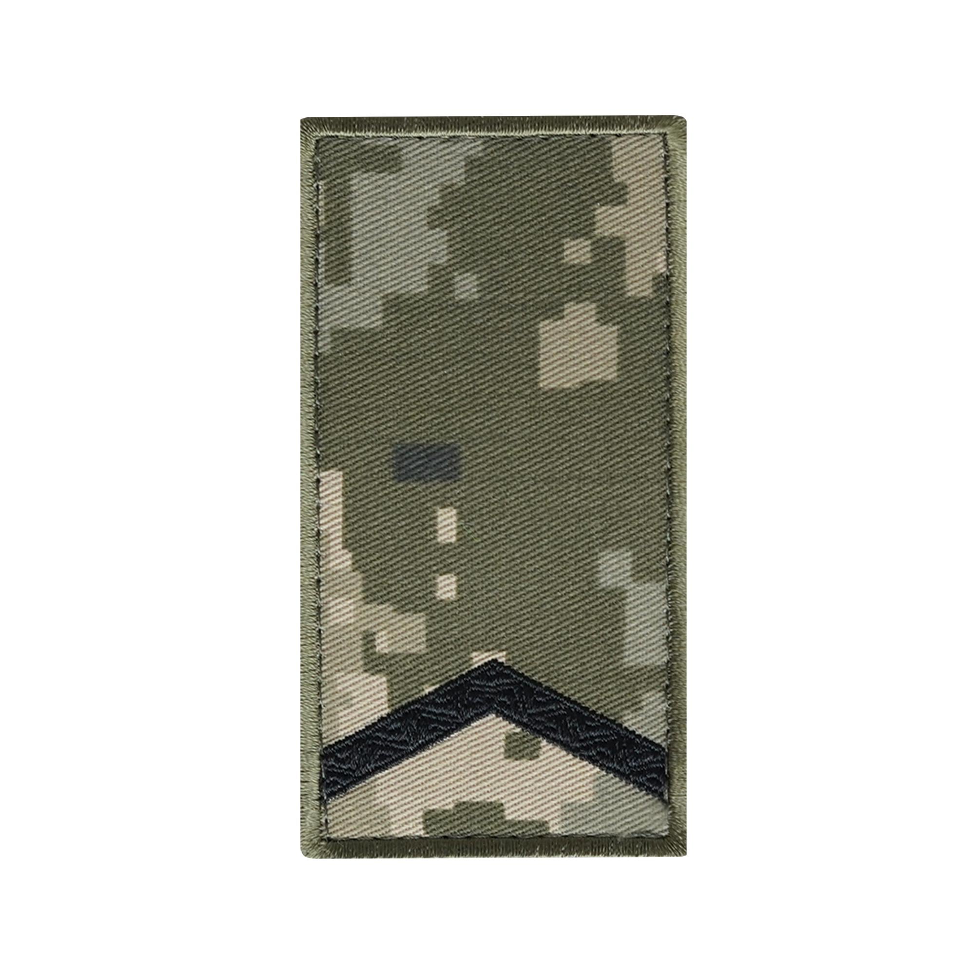 Шеврон Зсу Старший солдат на липучке Пиксель (ШЕВРОН-42)