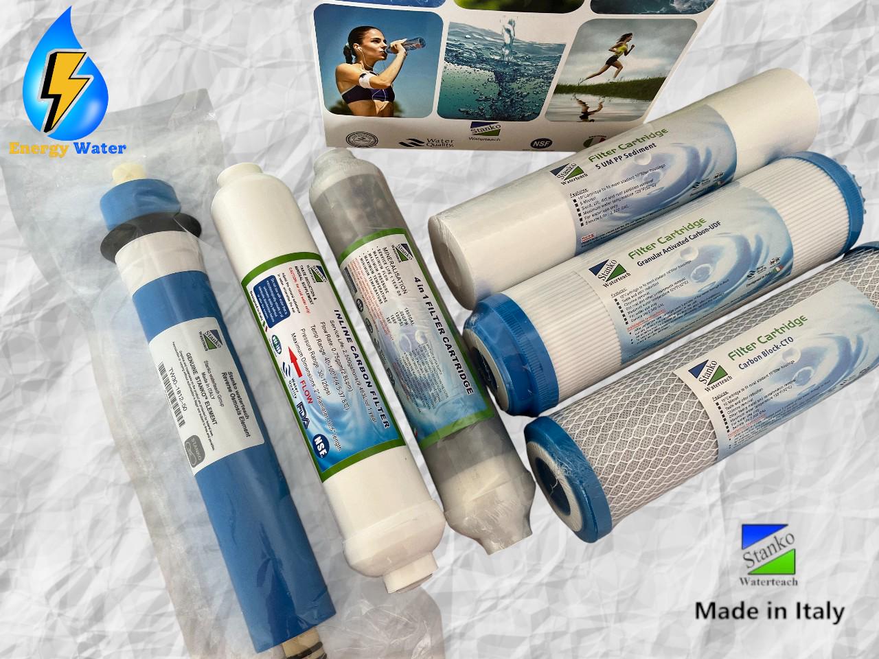 Набір змінних фільтрів для обслуговування 6 ступеневих систем зворотнього осмосу з мінералізатором Stanko 50 gpd - фото 5