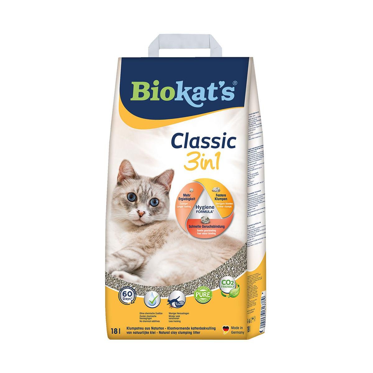 Наповнювач для туалету Biokat's Classic Natural 3в1 18 л (G-613789)